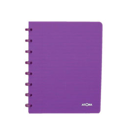 Atoma Atoma Trendy schrift, ft A5, 144 bladzijden, gelijnd, transparant paars