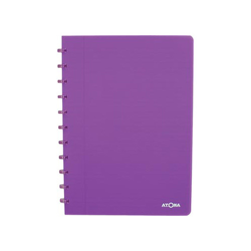 Atoma Atoma schrift Trendy ft A4, gelijnd, transparant paars