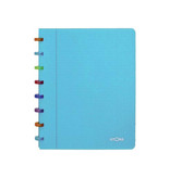 Atoma Atoma Tutti Frutti schrift, ft A5, 144 bladzijden, commercieel geruit, transparant turkoois