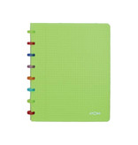 Atoma Atoma Tutti Frutti schrift, ft A5, 144 bladzijden, commercieel geruit, transparant groen