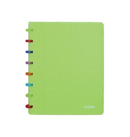Atoma Atoma Tutti Frutti schrift, ft A5, 144 bladzijden, commercieel geruit, transparant groen