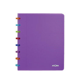 Atoma Atoma Tutti Frutti schrift, ft A5, 144 bladzijden, commercieel geruit, transparant paars