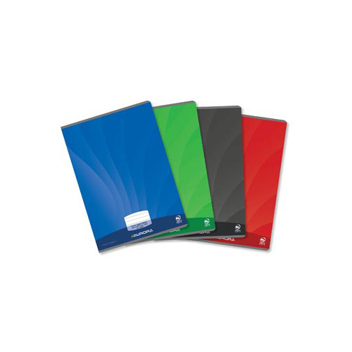 Aurora Aurora verslagschrift Writing 90, geniet, gelijnd 8 mm + blauwe marge, 72 bladzijden,  ft 21 x 29,7 cm