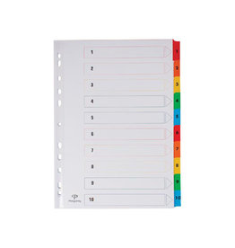 Pergamy Pergamy Tabblad A4 Ass 1-10 [1st]