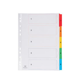 Pergamy Pergamy Tabblad A4 Ass 1-5 [1st]