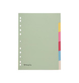 Pergamy Pergamy tabbladen A4, karton, pastelkleuren, 6 tabs