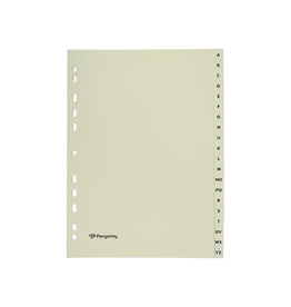 Pergamy Pergamy tabbladen, A4, A-Z, 11-gaats perforatie