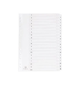 Pergamy Pergamy tabbladen met indexblad, ft A4, 11-gaatsperforatie, A-Z met 20 tabs