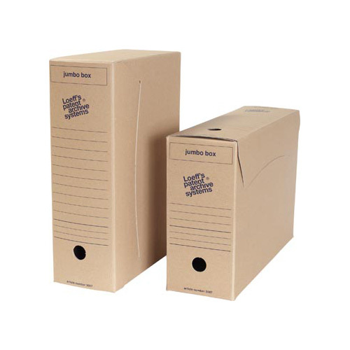 Loeffs Loeff's archiefdoos Jumbo box, bruin, pak van 8 stuks