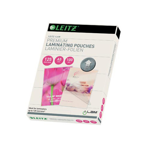 Leitz Leitz Ilam lamineerhoes ft A5, 250 micron (2 x 125 micron), pak van 100 stuks