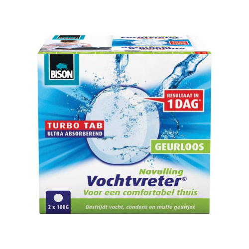 Bison Bison navulling voor ontvochtiger Ambiance, doos van 2 tabs van 100 gram