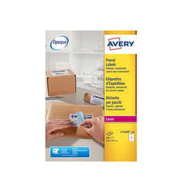 Avery Avery L7169B-100 BlockOut zelfklevende etiketten QuickPeel, ft 99,1 x 139 mm (b x h), 400 etiketten