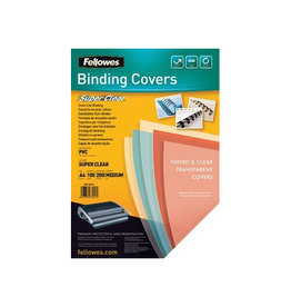 Fellowes omslagen, ft A4, PVC, 200 micron, pak van 100 stuks, transparant