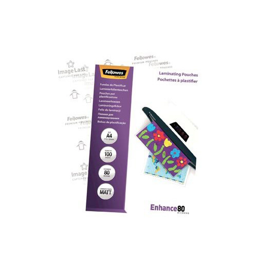 Fellowes lamineerhoes Enhance80 ft A4, 160 micron (2 x 80 micron), pak van 100 stuks, mat