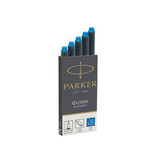 Parker Parker Quink inktpatronen koningsblauw, doos met 5 stuks