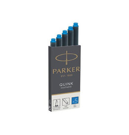 Parker Parker Quink inktpatronen koningsblauw, doos met 5 stuks