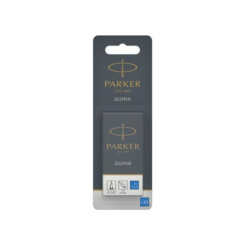 Parker Parker Quink inktpatronen koningsblauw, blister met 10 stuks