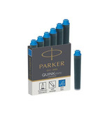 Parker Parker Quink Mini inktpatronen blauw, doos met 6 stuks