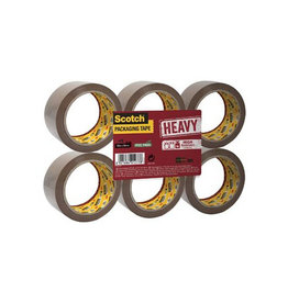 Scotch Scotch verpakkingsplakband Secure Seal, ft 50 mm x 66 m, bruin, pak van 6 stuks