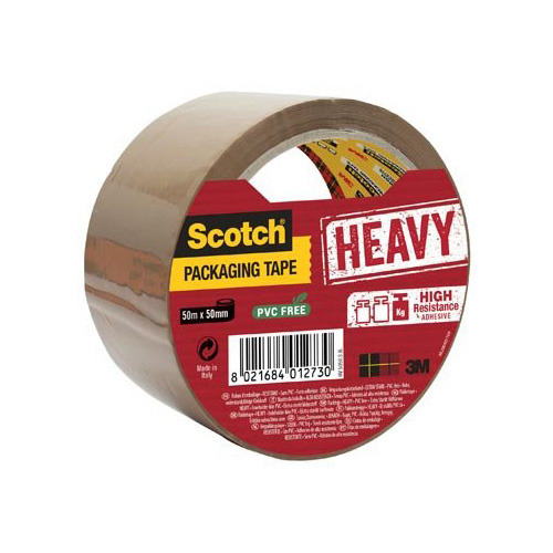 Scotch Scotch verpakkingsplakband Secure Seal, ft 50 mm x 50 m, bruin, per stuk