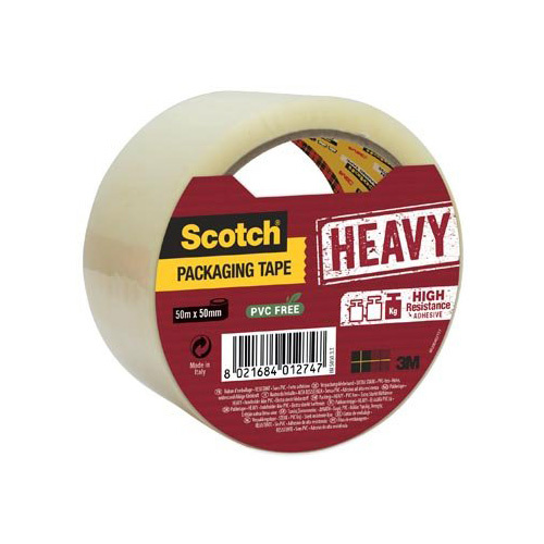 Scotch Scotch verpakkingsplakband Heavy, ft 50 mm x 50 m, transparant, per stuk