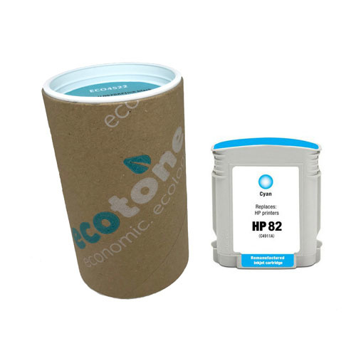 Ecotone Ecotone ink (replaces HP 82 C4911A) cyan 69ml DK