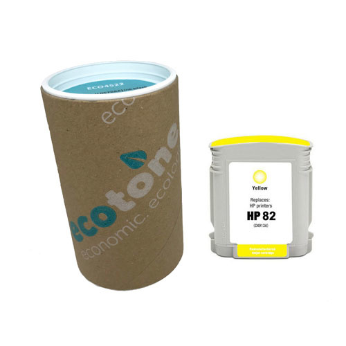 Ecotone Ecotone ink (replaces HP 82 C4913A) yellow 69ml DK