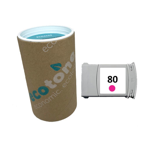 Ecotone Ecotone ink (replaces HP 80 C4847A) magenta 350ml DK