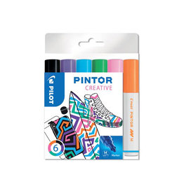 Pilot Pilot Pintor Creativ marker, medium, 6 st. geassorteerde kl.