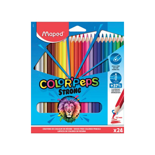 Maped Maped kleurpotlood Color'Peps Strong, 24 potloden