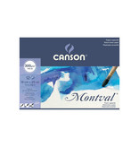 Canson Montval aquarelpapier, wit met fijne korrel 300 g/m², ft 18 x 25 cm, blok met 12 vellen