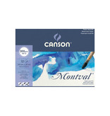 Canson Montval aquarelpapier, wit met fijne korrel 300 g/m², ft 24 x 32 cm, blok met 12 vellen