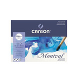 Canson Montval aquarelpapier, wit met fijne korrel 300 g/m², ft 36 x 48 cm, blok met 12 vellen