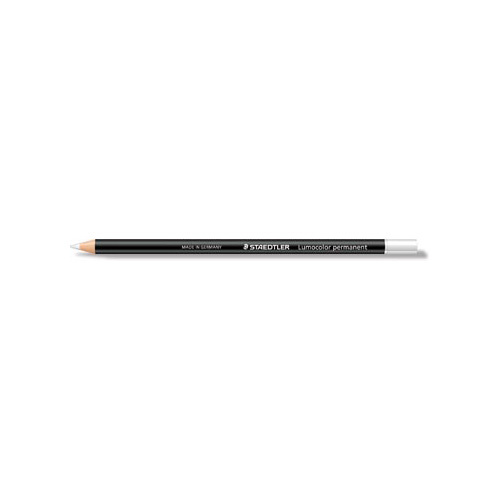 Staedtler Staedtler potlood Lumocolor permanent glasochrom, wit [12st]