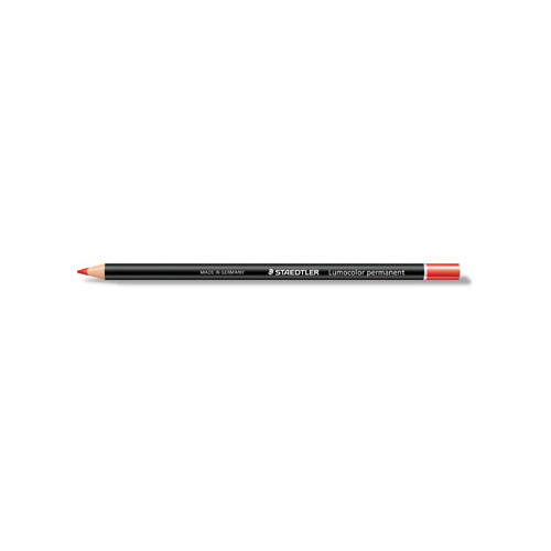 Staedtler Staedtler potlood Lumocolor permanent glasochrom, rood