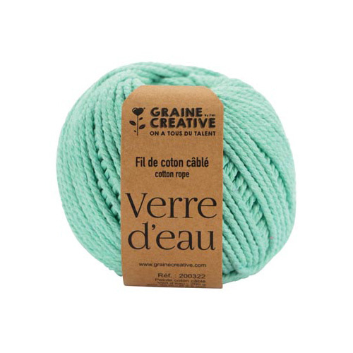 Graine Creative Graine Créative Macramé touw, ft 2,5 mm x 80 m, muntgroen