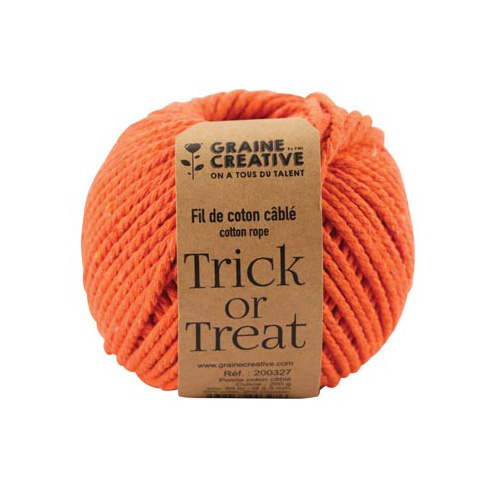 Graine Creative Graine Créative Macramé touw, ft 2,5 mm x 80 m, oranje