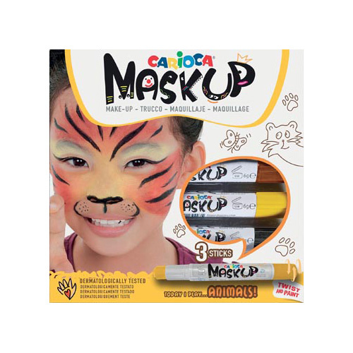 Carioca Carioca maquillagestiften Mask Up Animals, doos 3 stiften