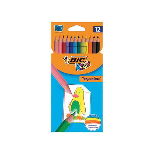 Bic Kids Bic Kids kleurpotlood Tropicolors, etui van 12 stuks