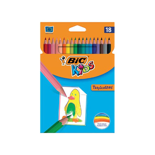 Bic Kids Bic Kids kleurpotlood Tropicolors, etui van 18 stuks