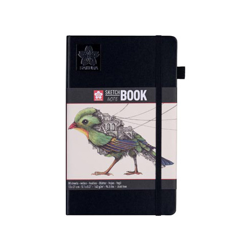 Sakura Sakura schetsboek, 80 vel, 140 g/m², ft 13 x 21 cm, wit papier