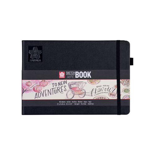 Sakura Sakura schetsboek, 140 g/m², ft A5, wit, 80 vel