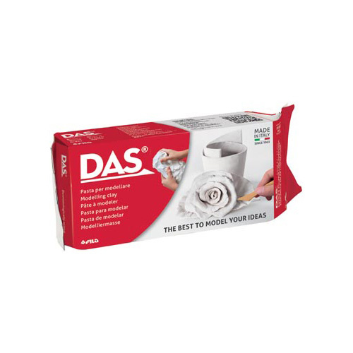 Das Das Boetseerklei, pak van 500 g, wit