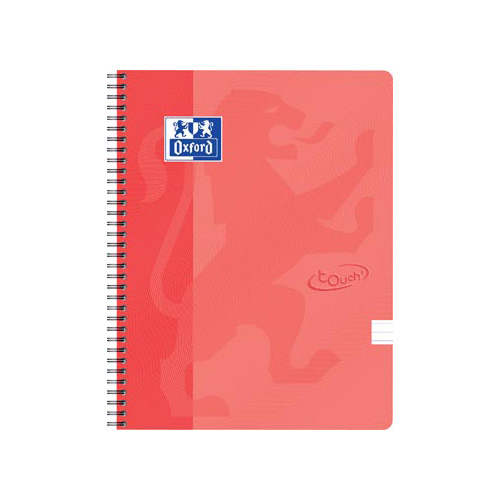 Oxford Oxford School Touch spiraalblok, ft A4, 140 bladzijden, gelijnd, oranje