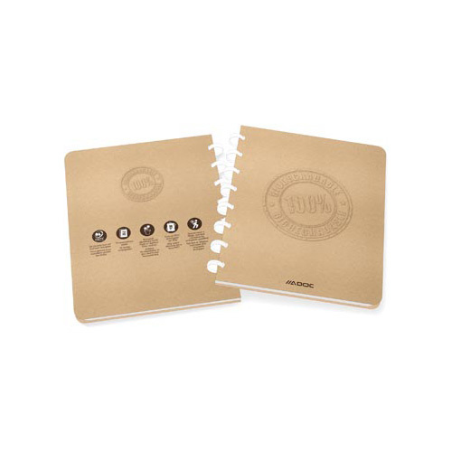 Adoc Adoc schrift Bio, ft A5, 144 bladzijden, geruit 5 mm,