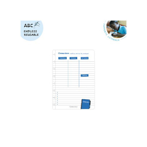 Correctbook Correctbook A5 set met 5 weekplanner bladen, 10 pagina's (5 vel), uitwisbaar / herbruikbaar