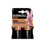 Duracell Duracell batterij Plus 100% C, blister van 2 stuks