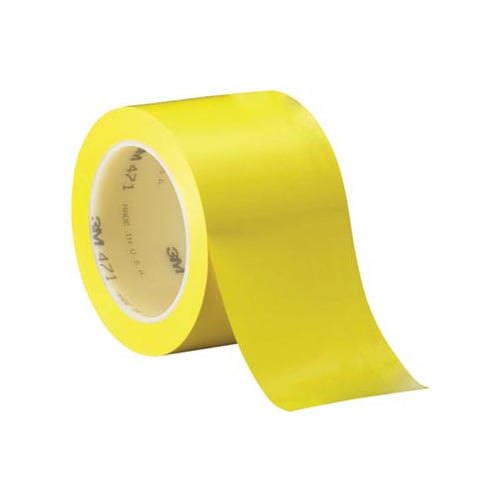 3M Vinyl tape 471, ft 50 mm x 33 m, geel