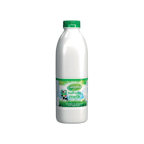 Campina Campina halfvolle melk, 1 liter, pak van 6 stuks