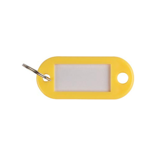 Q-CONNECT Q-CONNECT sleutelhanger, pak van 10 stuks, geel